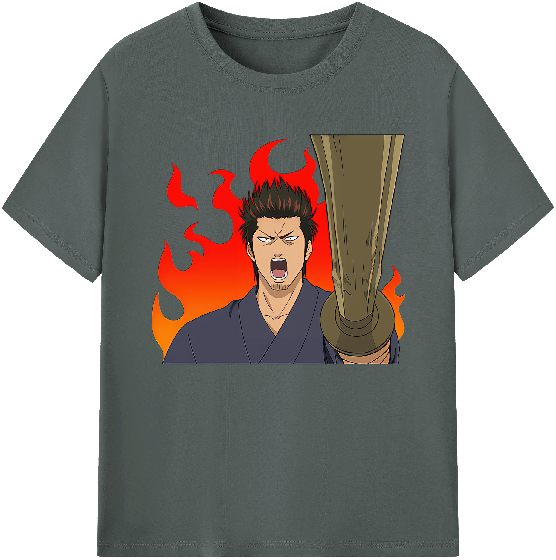 （画像用） ぎんたま 坂田銀時（さかたぎんとき） 神楽 志村新八（しむら しんぱち） GINTAMA Sakata Gintoki Kagura Shimura Shinpachi 綿100％ メンズ半袖Tシャツ｜肌触りやわらか＆通気性